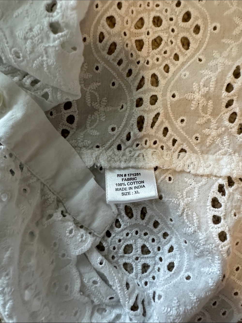 Jennifer & Grace White Eyelet Top - Picture 4 of 5